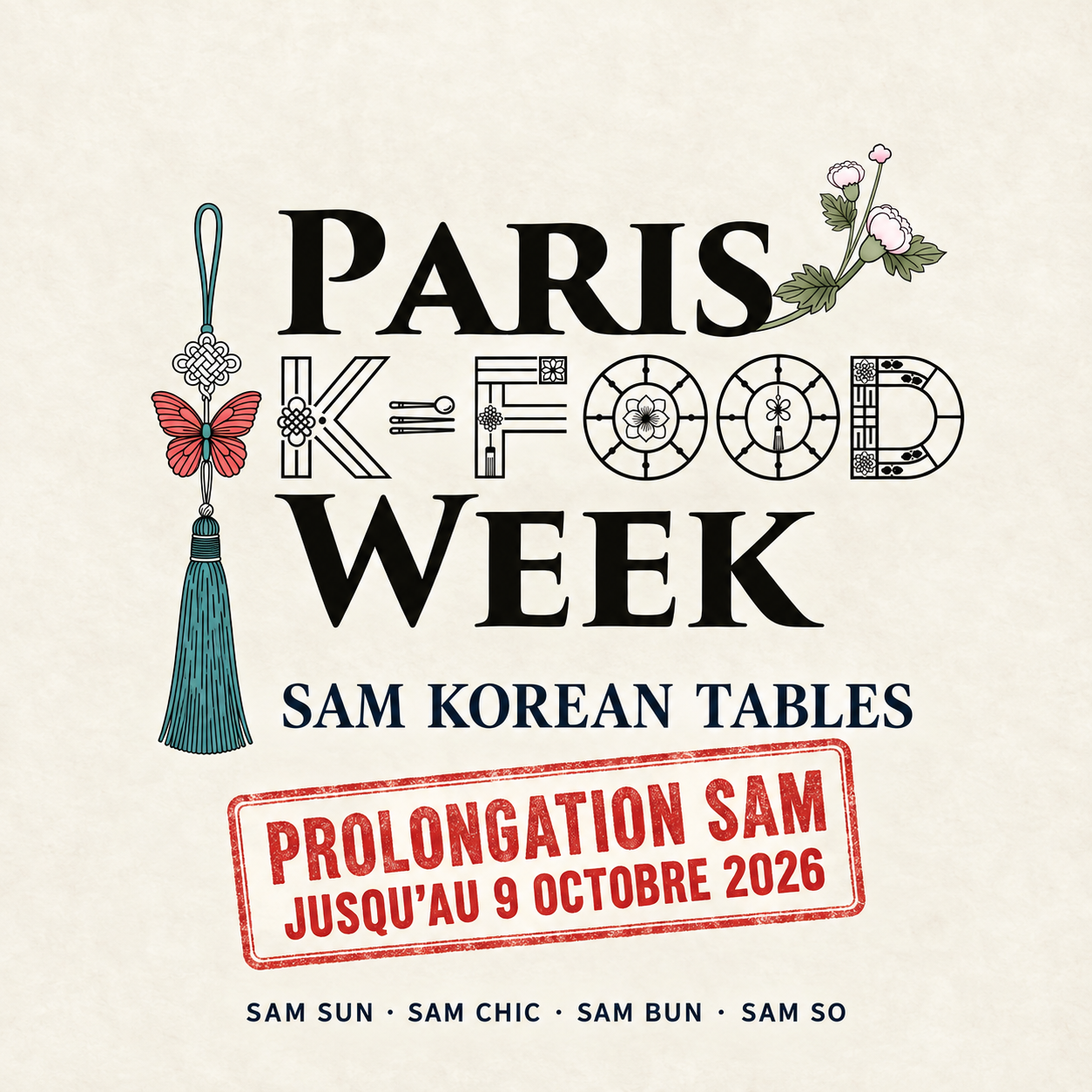 Paris K-Food Week — prolongation SAM jusqu’au 9 octobre 2026