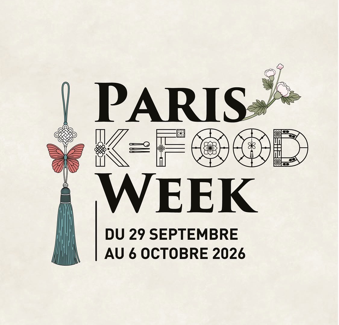 Affiche Paris K-Food Week, du 29 septembre au 6 octobre 2026